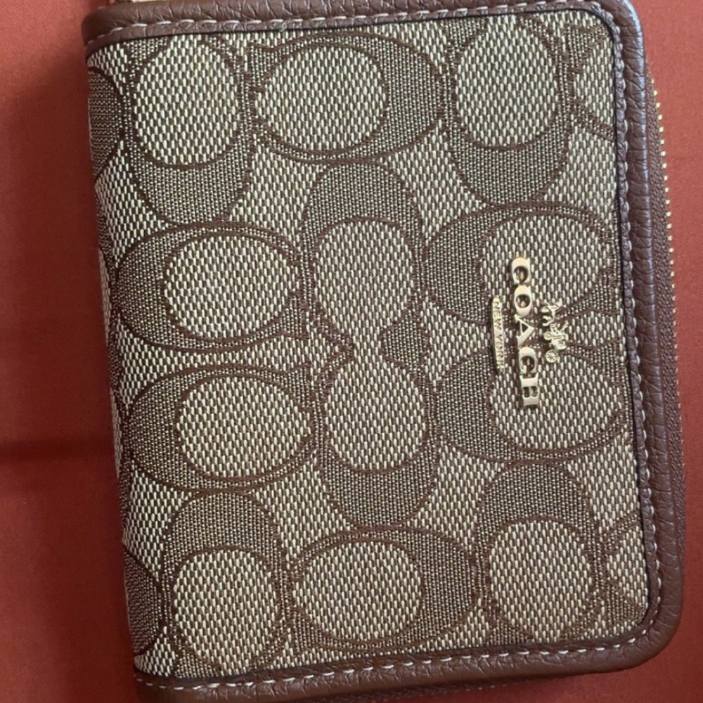 Coach Signature Brown Wallet - Picture 2 of 4